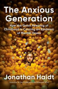 Book The Anxious Generation by Jonathan Haidt